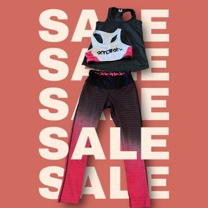 EUC XS pant, small bra, medium top shirt SMASHFEST SMASH FEST Multicolored.